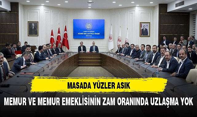 MASADA YÜZLER ASIK MEMURUN ZAM ORANINDA ŞOK GELİŞME