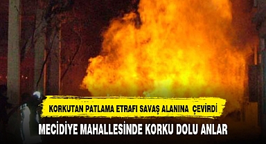 MECİDİYE MAHALLESİNDE KORKU DOLU ANLAR