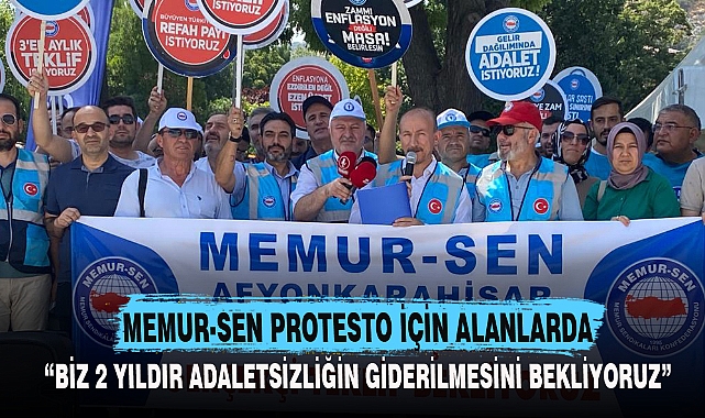 MEMUR-SEN PROTESTO İÇİN ALANLARDA
