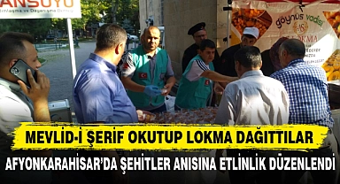 MEVLİD-İ ŞERİF OKUTUP LOKMA DAĞITTILAR