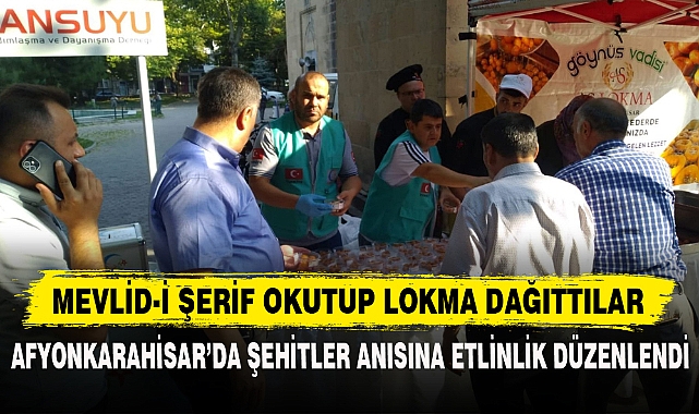 MEVLİD-İ ŞERİF OKUTUP LOKMA DAĞITTILAR