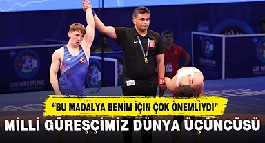 MİLLİ GÜREŞÇİMİZ DÜNYA ÜÇÜNCÜSÜ