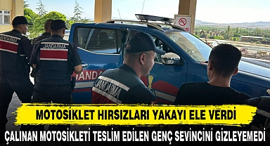 MOTOSİKLET HIRSIZLARI YAKAYI ELE VERDİ
