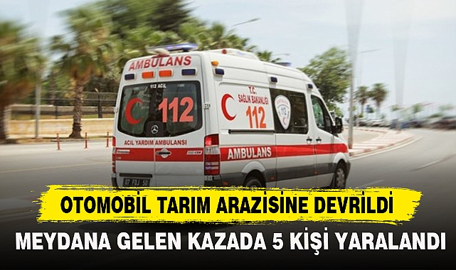 OTOMOBİL TARIM ARAZİSİNE DEVRİLDİ