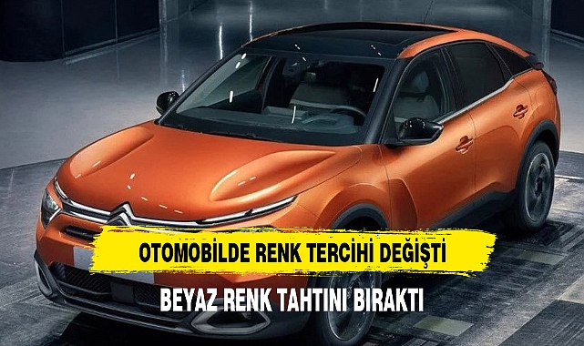 OTOMOBİLDE RENK TERCİHLERİ DEĞİŞTİ