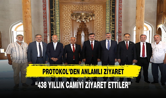 PROTOKOL KÜLLERİNDEN DOĞAN CAMİ'Yİ ZİYARET ETTİ