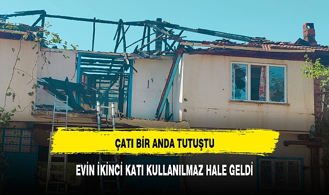 SANDIKLI'DA EV YANDI