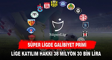 Süper Lig’de galibiyet primi belli oldu