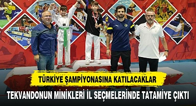 TEKVANDONUN MİNİKLERİ İL SEÇMELERİNDE TATAMİYE ÇIKTI