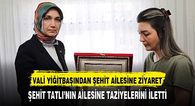 VALİ YİĞİTBAŞINDAN ŞEHİT AİLESİNE ZİYARET