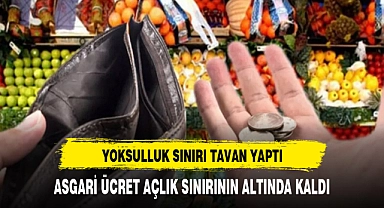 YENİ ASGARİ ÜCRET AÇLIK SINIRININ ALTINDA KALDI