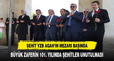 YURDUNUSEVEN  YÜZBAŞI AGAH EFENDİ ŞEHİTLİĞİ'Nİ ZİYARET ETTİ