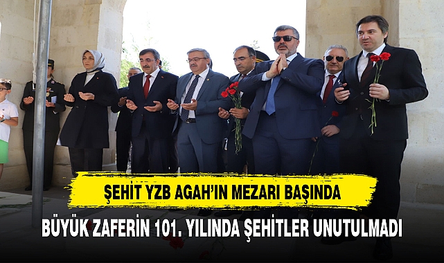 YURDUNUSEVEN  YÜZBAŞI AGAH EFENDİ ŞEHİTLİĞİ'Nİ ZİYARET ETTİ