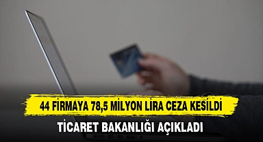 44 FİRMAYA 78,5 MİLYON LİRA CEZA KESİLDİ