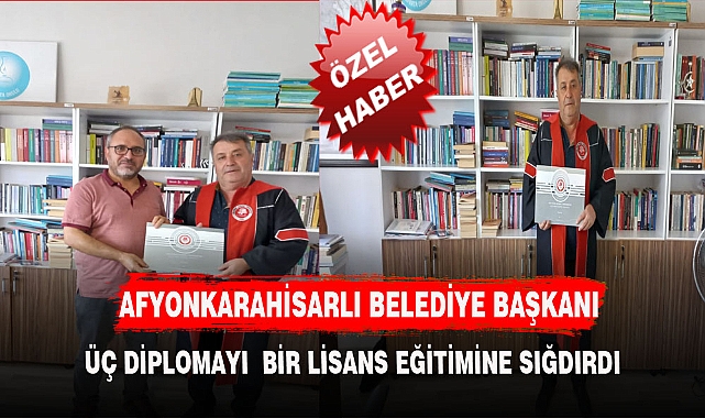 AFYONKARAHİSARLI 58 YAŞINDAKİ BELEDİYE BAŞKANI'NIN BÜYÜK BAŞARISI
