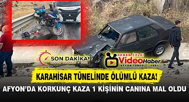 AFYON'DA KORKUNÇ KAZA 1 KİŞİNİN CANINA MAL OLDU