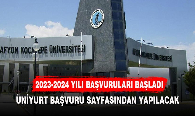 AFYON KOCATEPE ÜNİVERSİTESİ BURS BAŞVURULARI BAŞLADI