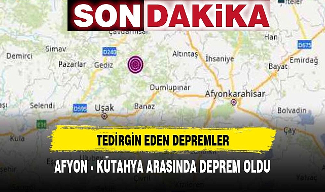 AFYON KÜTAHYA ARASINDA DEPREM !!!!
