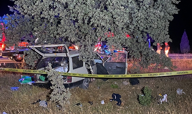 AFYON YOLUNDA KAZA 1 ÖLÜ 4 YARALI