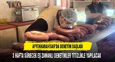 AFYONKARAHİSAR’DA DENETİM BAŞLADI
