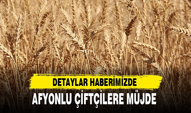 AFYONLU ÇİFTÇİLERE MÜJDE