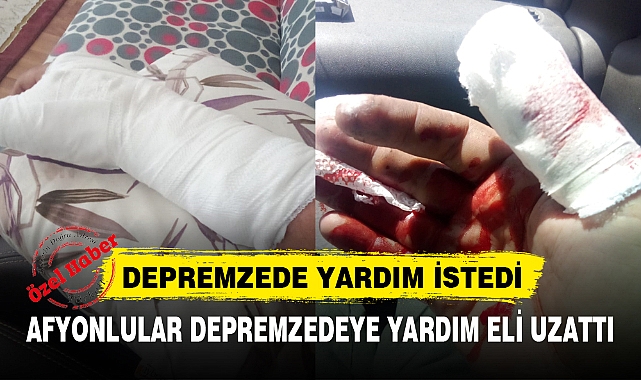 AFYONLULAR DEPREMZEDEYE YARDIM ELİ UZATTI