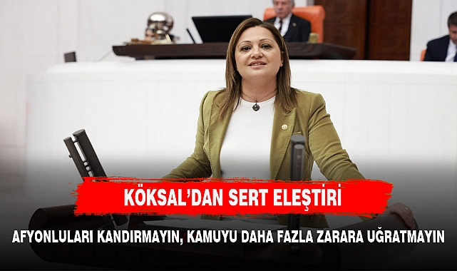 AFYONLULARI KANDIRMAYIN, KAMUYU DAHA FAZLA ZARARA UĞRATMAYIN
