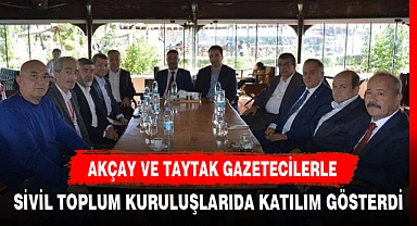 AKÇAY VE TAYTAK KONGRE SONRASI AFYONKARAHİSARLI STKLARLA BİR ARAYA GELDİ