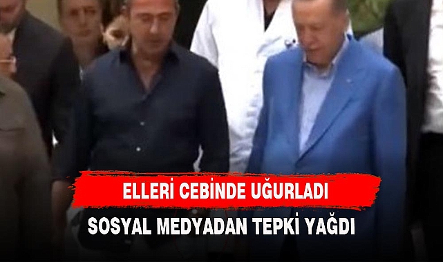 Ali Koç'un Cumhurbaşkanı Erdoğan'ı elleri cebinde yolcu etmesi tartışma yarattı