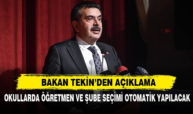 BAKAN TEKİN’DEN AÇIKLAMA