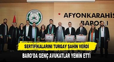 BARO’DA GENÇ AVUKATLAR YEMİN ETTİ