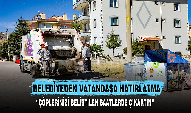BELEDİYEDEN VATANDAŞA HATIRLATMA
