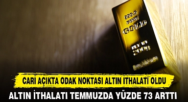 CARİ AÇIKTA ODAK NOKTASI ALTIN İTHALATI OLDU