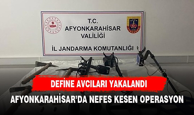 Dedektör ile define arayan 3 kişi jandarma tarafından yakalandı