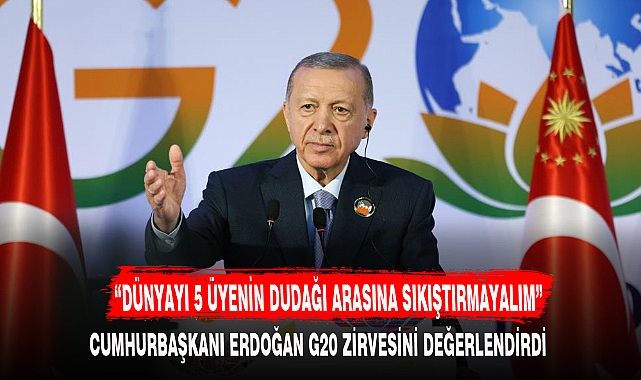"DÜNYAYI 5 ÜYENİN DUDAĞI ARASINA SIKIŞTIRMAYALIM"