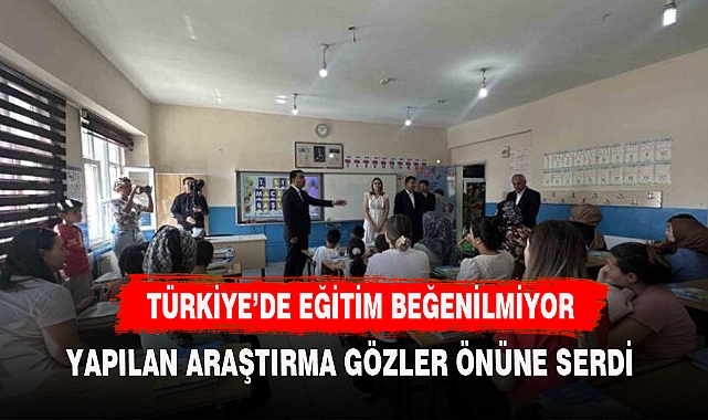 EĞİTİM SİSTEMİNİ BEĞENENLERİN ORANI  DÜŞÜNDÜRDÜ