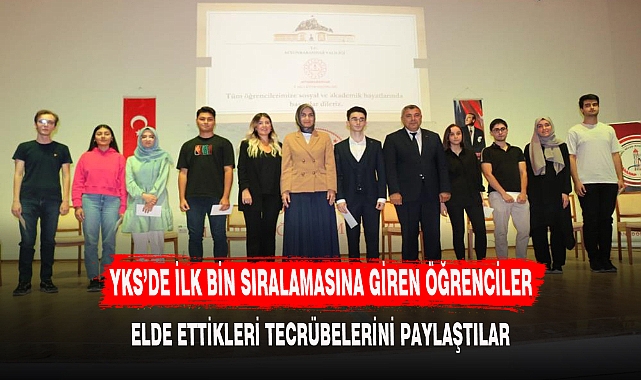 ELDE ETTİKLERİ TECRÜBELERİNİ PAYLAŞTILAR