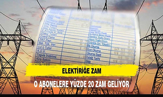 ELEKTİRİĞE ZAM