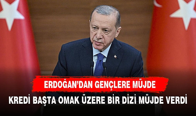 Erdoğan'dan yeni evleneceklere faizsiz kredi, gençlere vergisiz telefon sözü