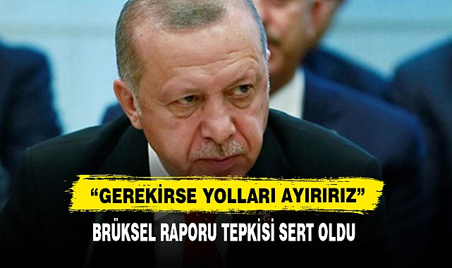 ERDOĞAN'IN BRÜKSEL RAPORU TEPKİSİ SERT OLDU