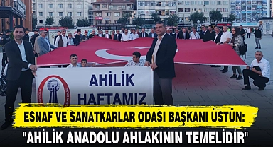 ESNAF VE SANATKARLAR ODASI BAŞKANI ÜSTÜN