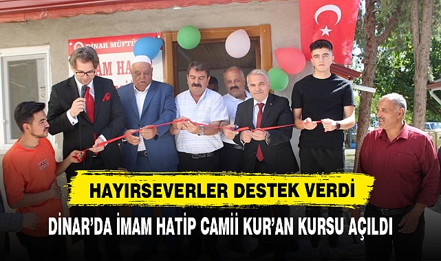 HAYIRSEVERLER DESTEK VERDİ DİNAR'DA AÇILDI