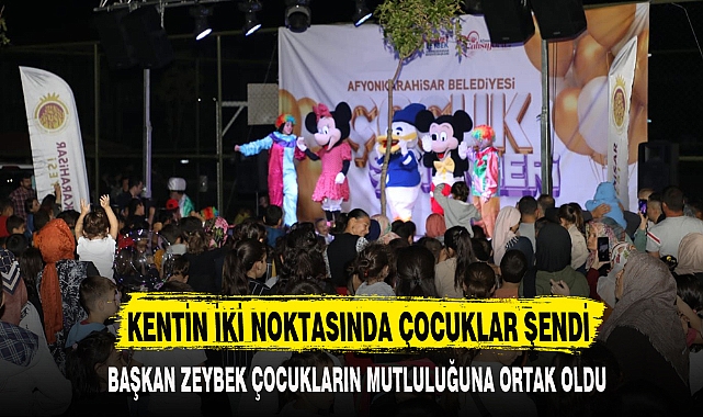 KENTİN İKİ NOKTASINDA ÇOCUKLAR ŞENDİ