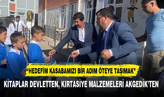 KİTAPLAR DEVLETTEN, KIRTASİYE MALZEMELERİ AKGEDİK’TEN
