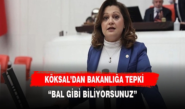 KÖKSAL'DAN BAKANLIK AÇIKLAMASINA TEPKİ: "BAL GİBİ BİLİYORSUNUZ"