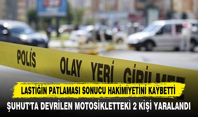 LASTİĞİN PATLAMASI SONUCU HAKİMİYETİNİ KAYBETTİ
