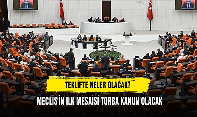 MECLİS'İN İLK MESAİSİ TORBA KANUN OLACAK