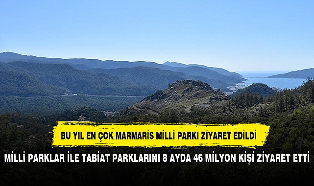 MİLLİ PARKLAR İLE TABİAT PARKLARINI 8 AYDA 46 MİLYON KİŞİ ZİYARET ETTİ