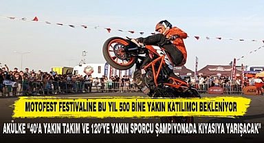 MOTOFEST FESTİVALİNE BU YIL 500 BİNE YAKIN KATILIMCI BEKLENİYOR