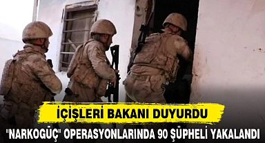 "NARKOGÜÇ" OPERASYONLARINDA 90 ŞÜPHELİ YAKALANDI